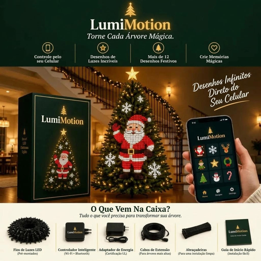 LumiMotion™ | Luzes Natalinas Inteligentes