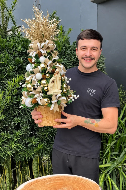 Mini Árvore Sagrada Família Ouro – 70cm e 110cm