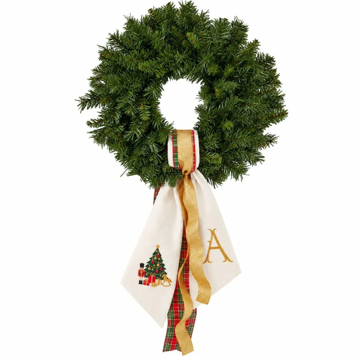 Guirlanda de Natal Bordada Personalizável – 65cm