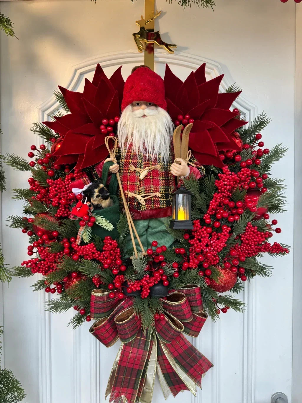 Guirlanda Papai Noel Festiva com LED – 65cm
